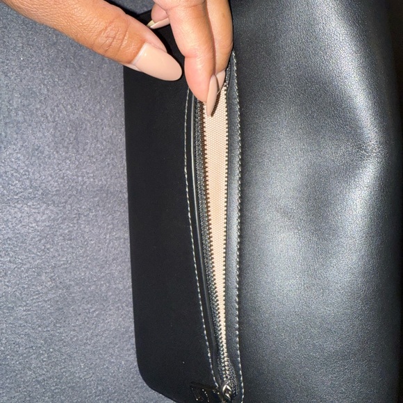 Coach Pewter and Black Leather Shoulder Bag - Picture 12 of 13